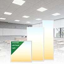 2X2FT 2x4FT 1x4FT LED Ceiling Panel Light 3 Power Tunable 3CCT Dimmable Square LED Flat Panel Light
